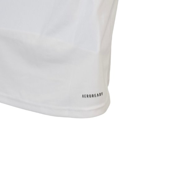 adidas Women Basic Crew Neck T-Shirt Casual Solid White SZ XS | NEW - Picture 4 of 6